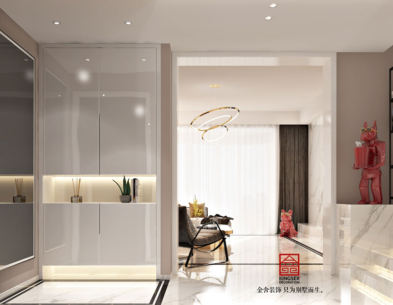 麗景琴園152平米簡約風格客廳設計效果圖