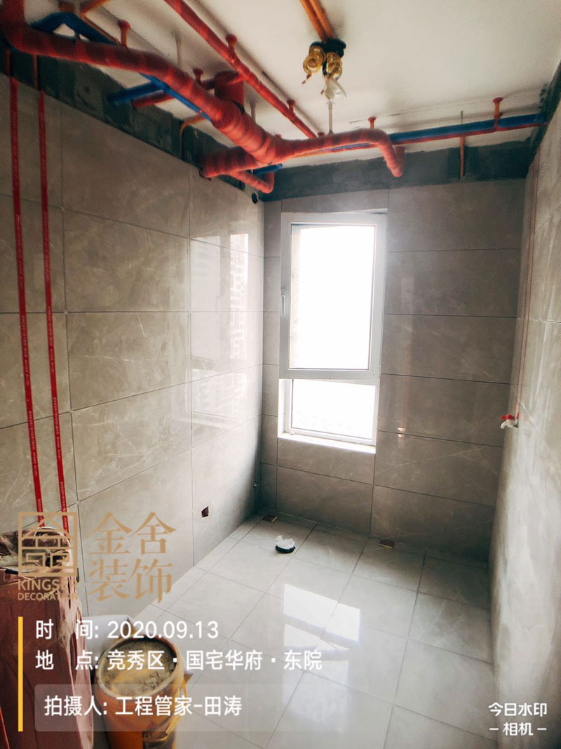 保定國宅華府136平米裝修施工現場