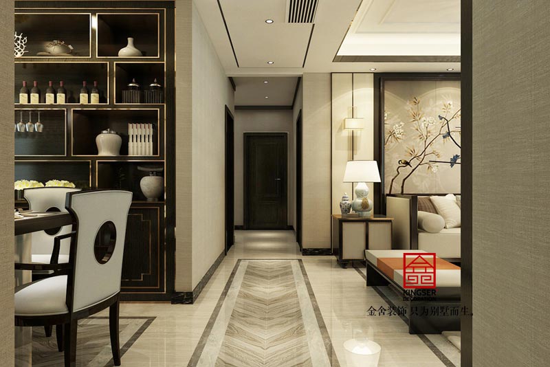 德賢公館138平米裝修設(shè)計(jì)中式風(fēng)格效果圖