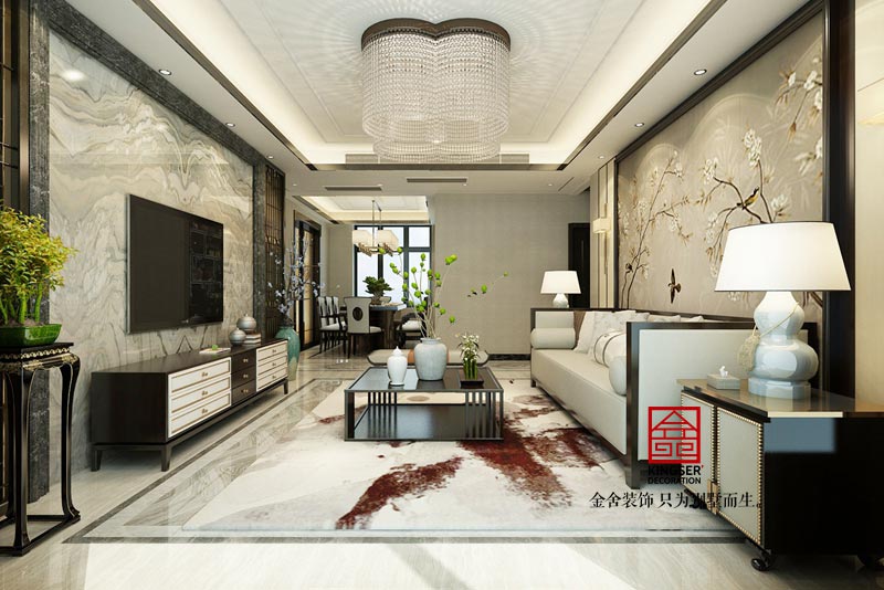 德賢公館138平米裝修設(shè)計(jì)中式風(fēng)格效果圖