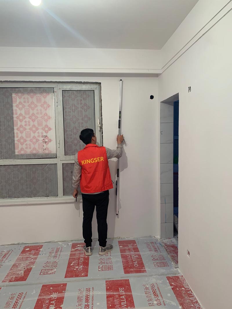 頤和莊園138平米裝修施工現場