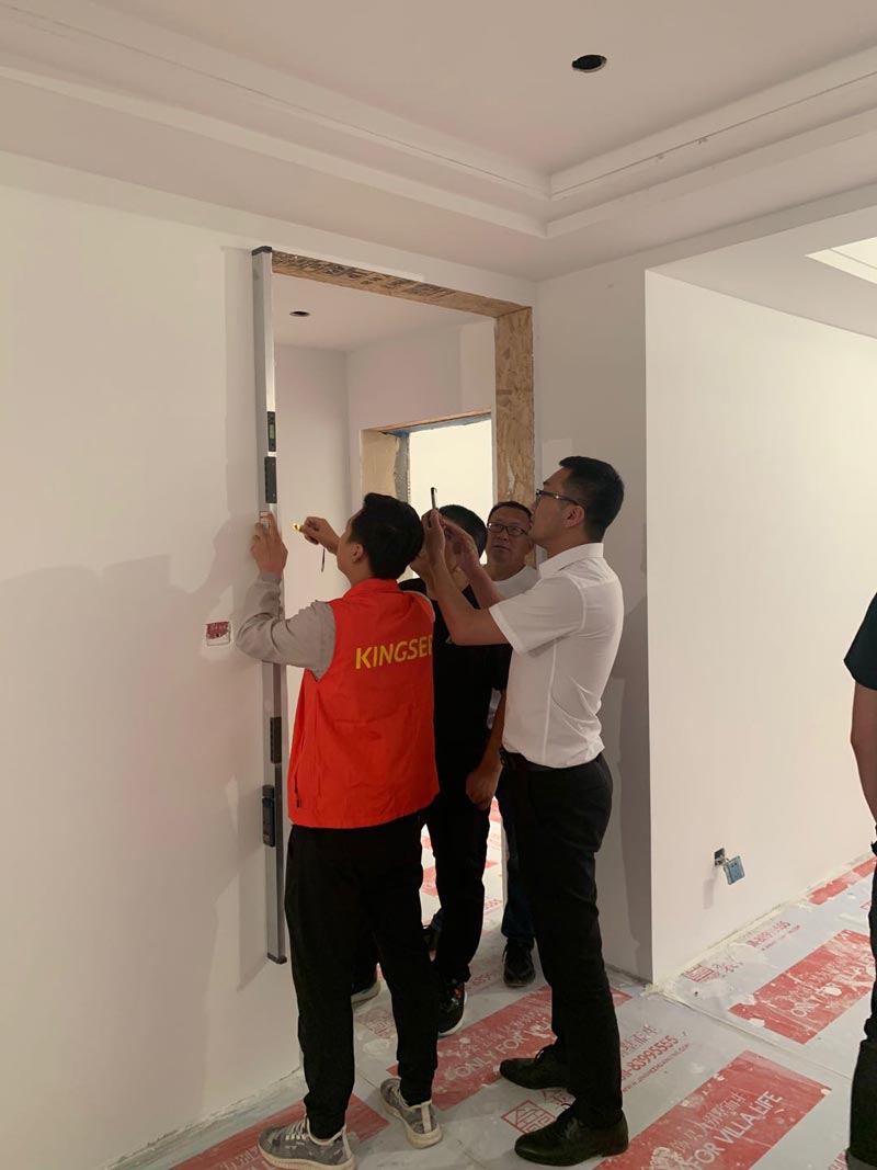 頤和莊園138平米裝修施工現場