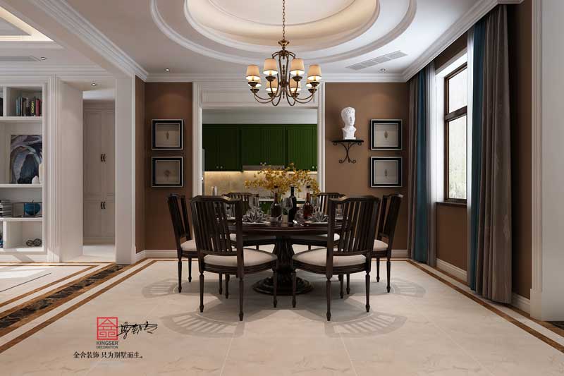 西山林語300平米歐式風格裝修效果圖