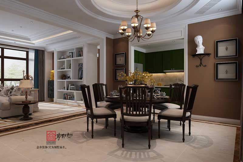 西山林語300平米歐式風格裝修效果圖