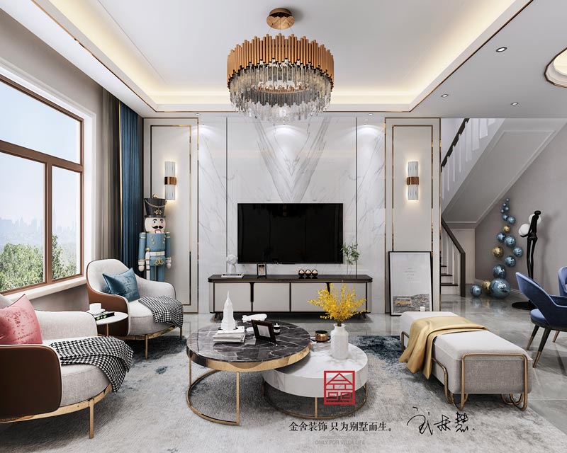 西山林語上疊戶型200平米裝修效果圖