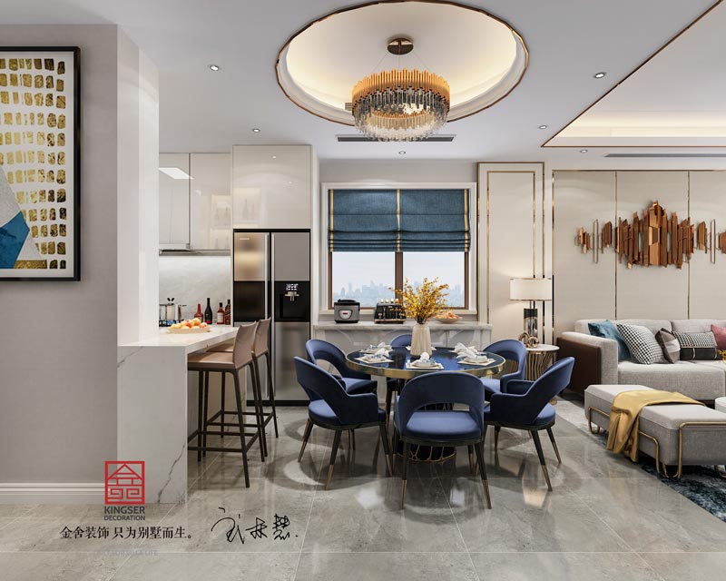 西山林語上疊戶型200平米裝修效果圖