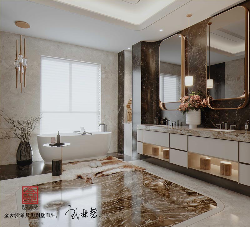 西山林語上疊戶型200平米裝修效果圖