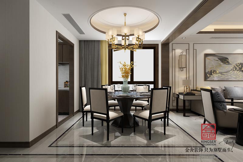 西山林語下疊裝修輕奢風格效果圖