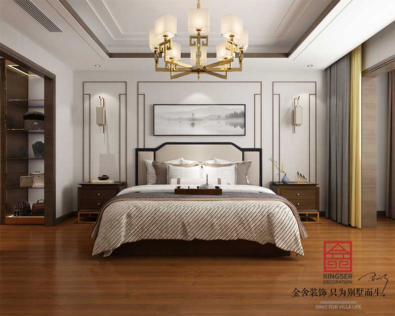 西山林語下疊裝修輕奢風格效果圖