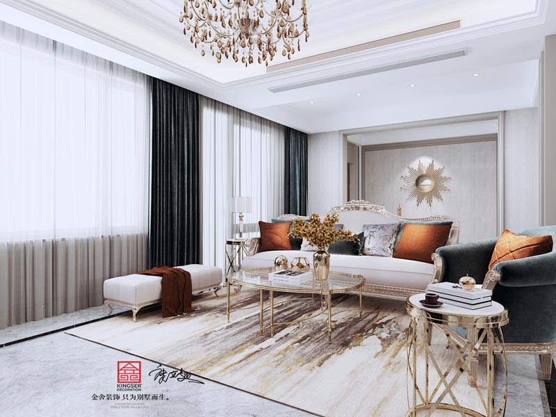 西山林語二期336㎡輕奢風格效果圖