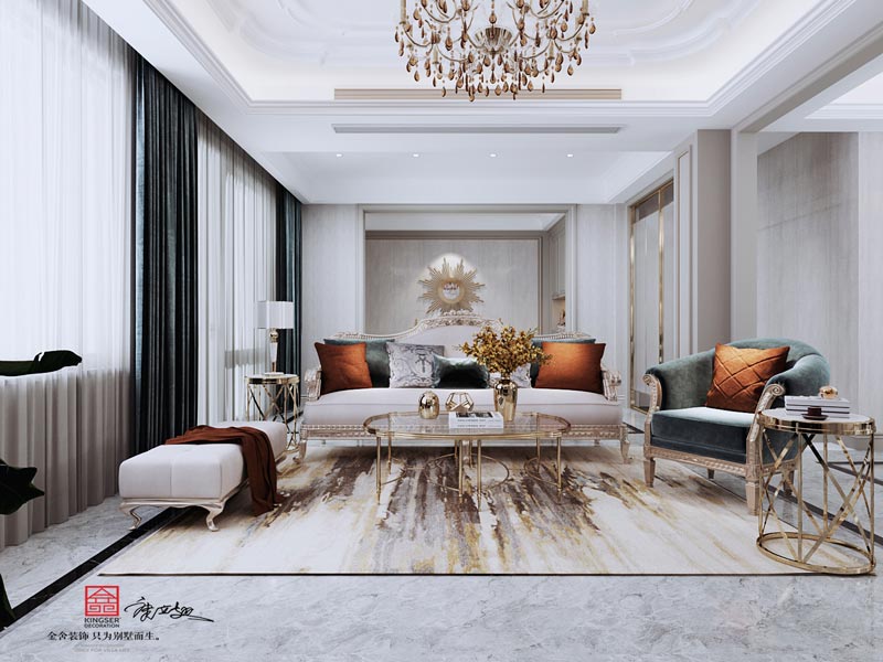 西山林語二期336㎡輕奢風格效果圖