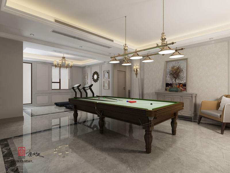 西山林語二期336㎡輕奢風格效果圖