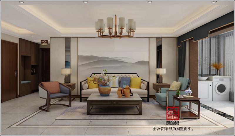 英格蘭景城-新中式風格-裝修效果圖