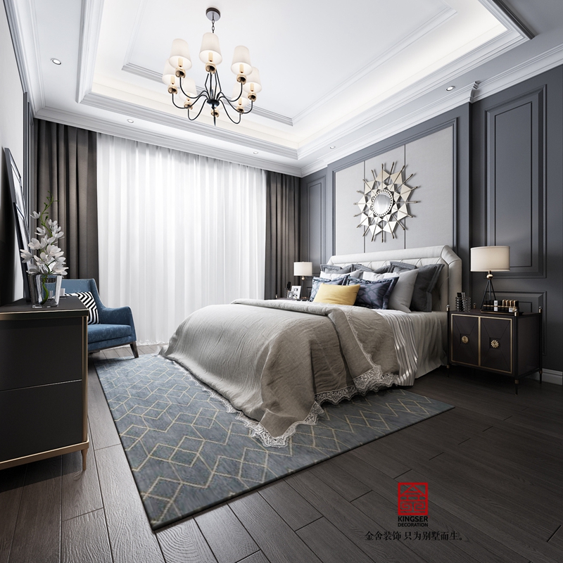 榮盛和府194㎡美式風格研發設計效果圖