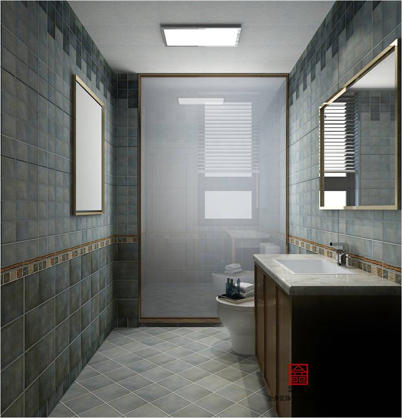 榮盛華府190平米中式風格裝修效果圖