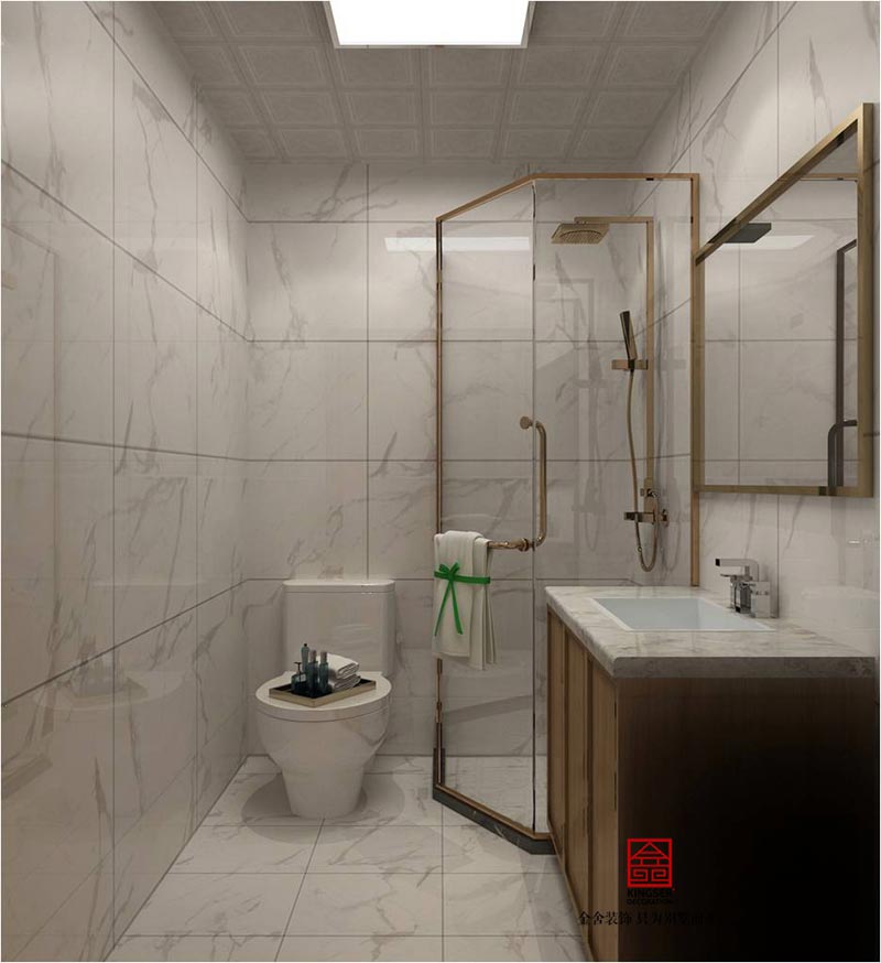 榮盛華府190平米中式風格裝修效果圖