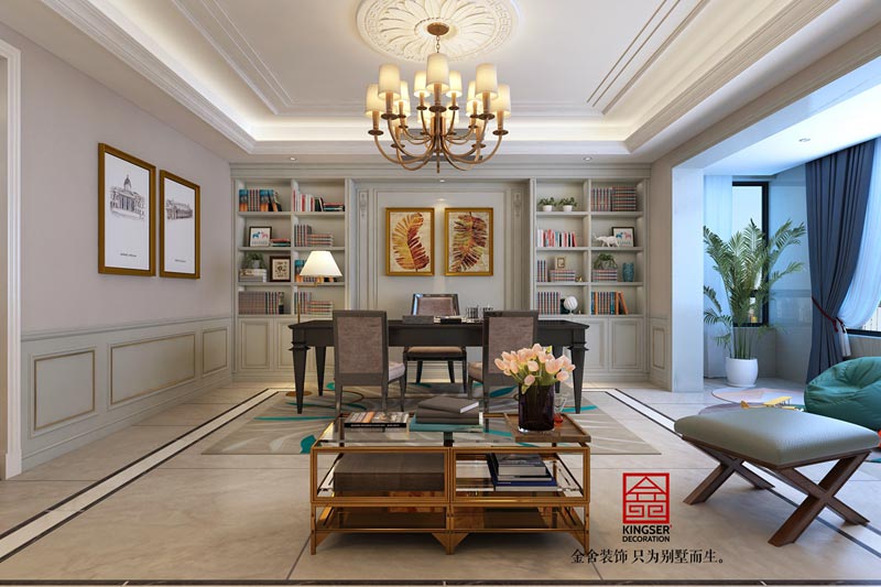 榮盛華府200平米歐式風(fēng)格裝修設(shè)計