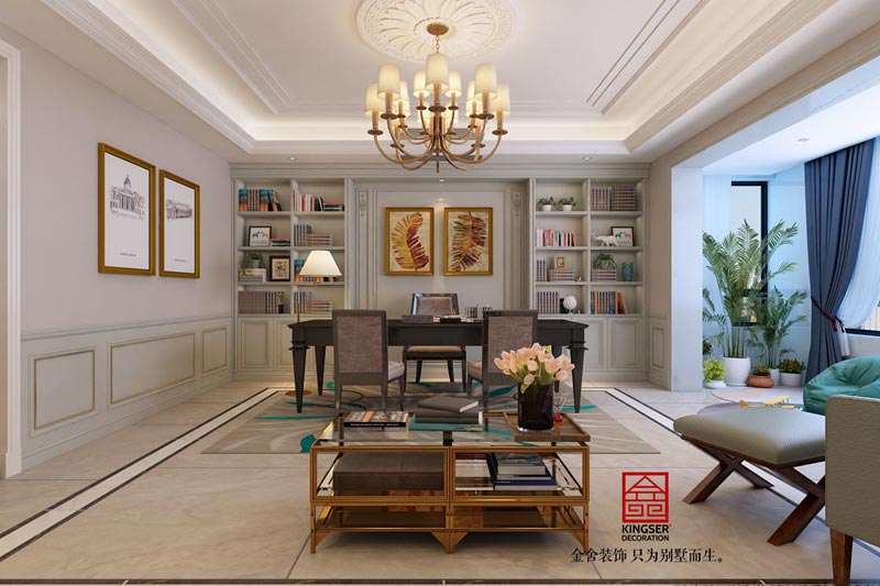 榮盛華府200平米歐式風(fēng)格裝修設(shè)計