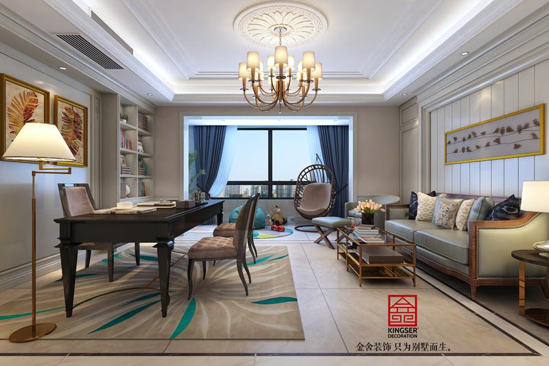 榮盛華府200平米歐式風(fēng)格裝修設(shè)計