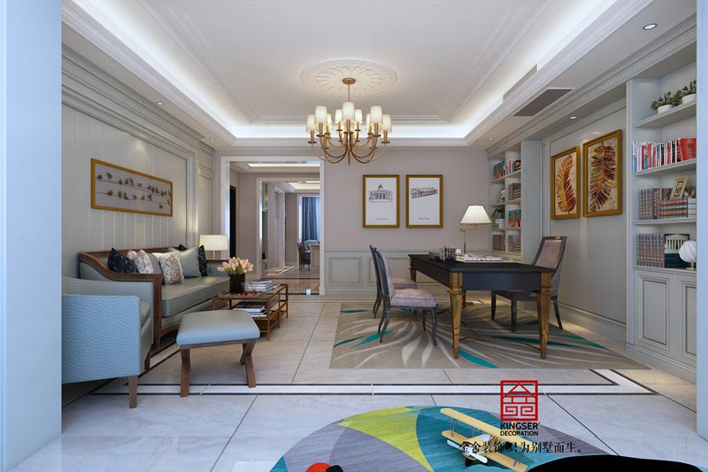 榮盛華府200平米歐式風(fēng)格裝修設(shè)計