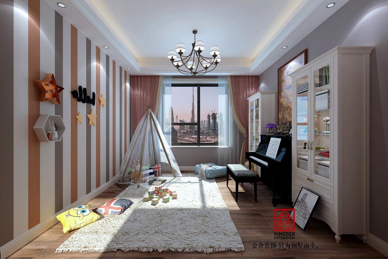 榮盛華府200平米歐式風(fēng)格裝修設(shè)計