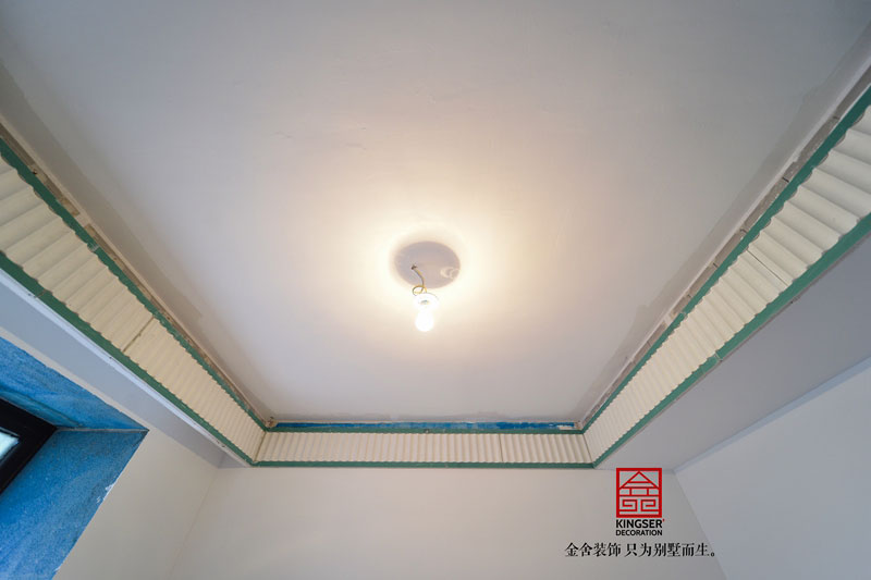 榮盛華府裝修施工現(xiàn)場(chǎng)油工階段