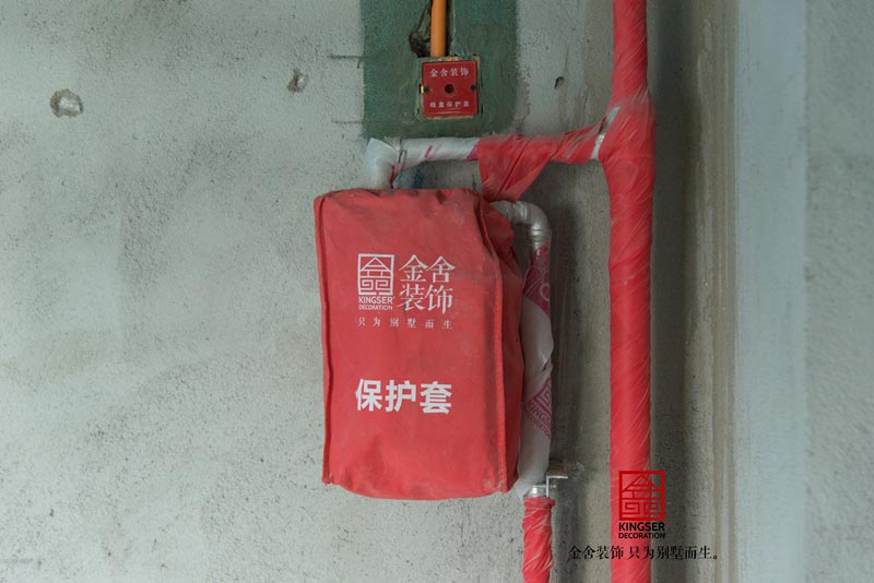 中冶德賢公館140平米裝修施工木工階段