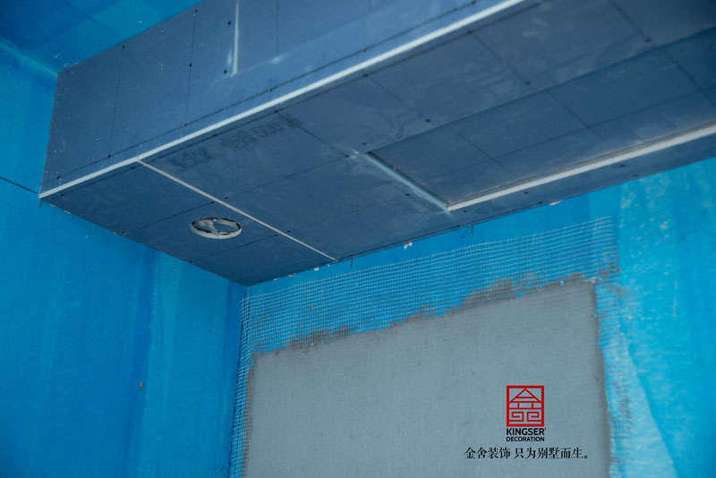 中冶德賢公館160平米裝修工地木工階段