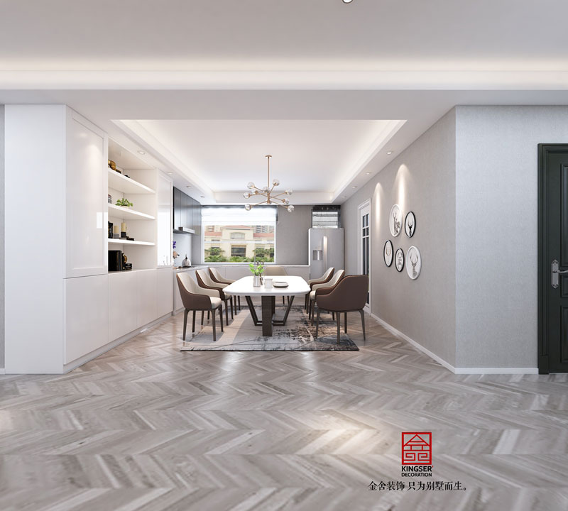 綠城桃花源300平現代風格研發效果圖