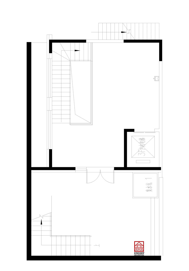 綠城桃花源309平米戶型負一層原始平面圖