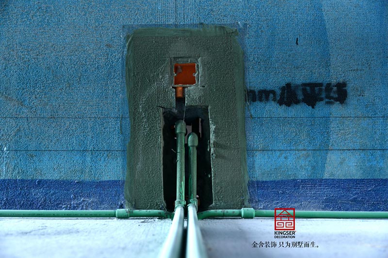 榮盛華府205平米裝修施工工地