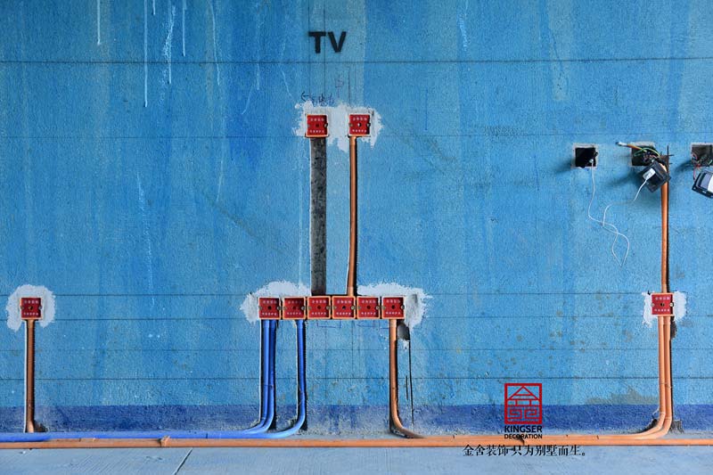 榮盛華府205平米裝修施工工地