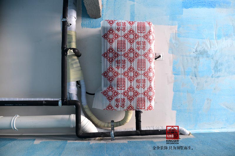 榮盛華府205平米裝修施工工地