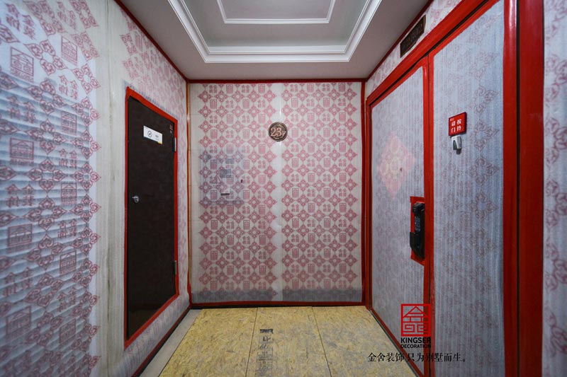 榮盛華府205平米裝修施工工地