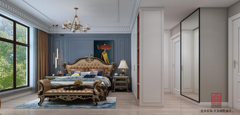 悅傾城140平美式風格裝修設計