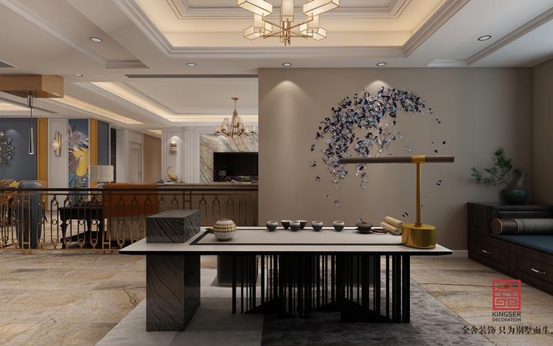 深州國賓壹號200平傳統美式風格裝修效果圖