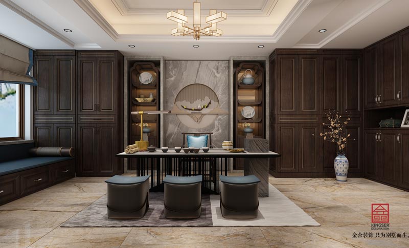 深州國賓壹號200平傳統美式風格裝修效果圖