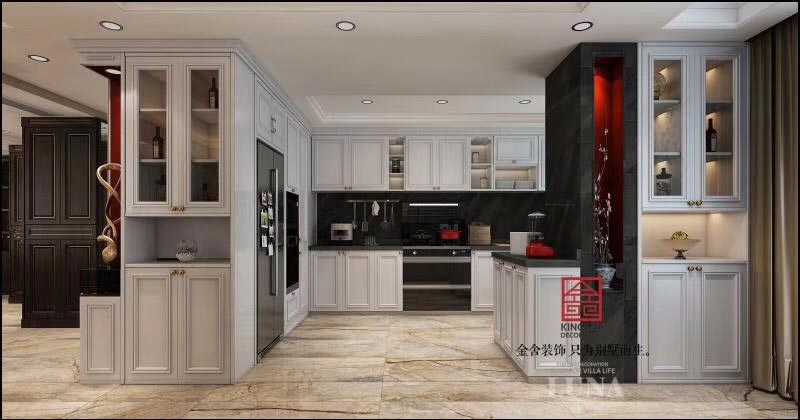 深州國賓壹號200平傳統美式風格裝修效果圖