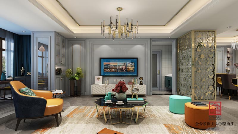 健康城美式輕奢裝修效果圖