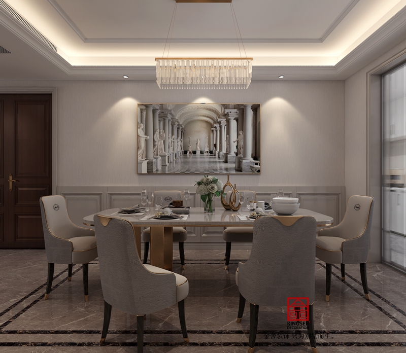 榮盛御府184平米歐式風(fēng)格研發(fā)效果圖