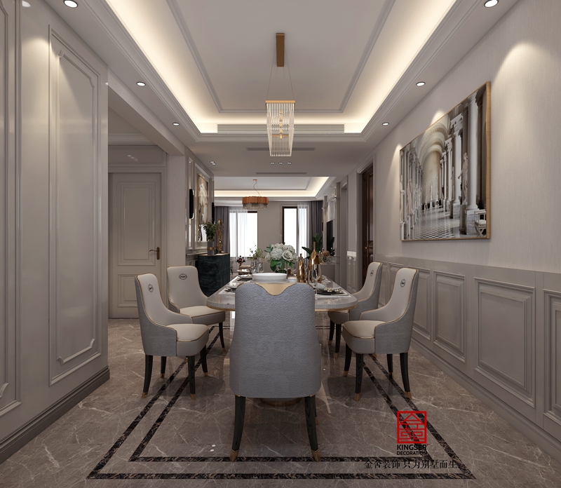 榮盛御府184平米歐式風(fēng)格研發(fā)效果圖