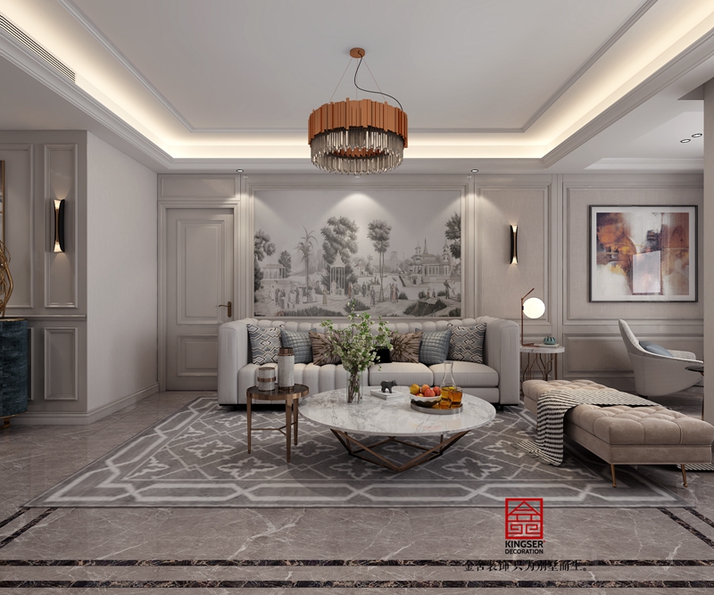 榮盛御府184平米歐式風格研發效果圖