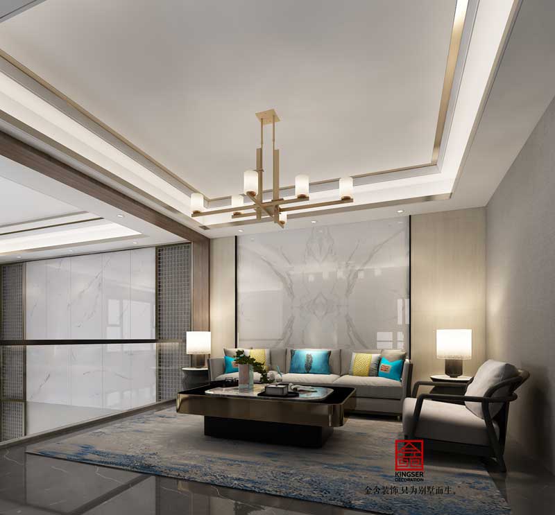 榮盛御府裝修373平米現代風格研發效果圖