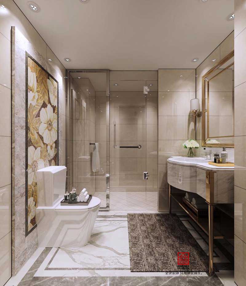 北京金港國際180平米歐式風格裝修效果圖