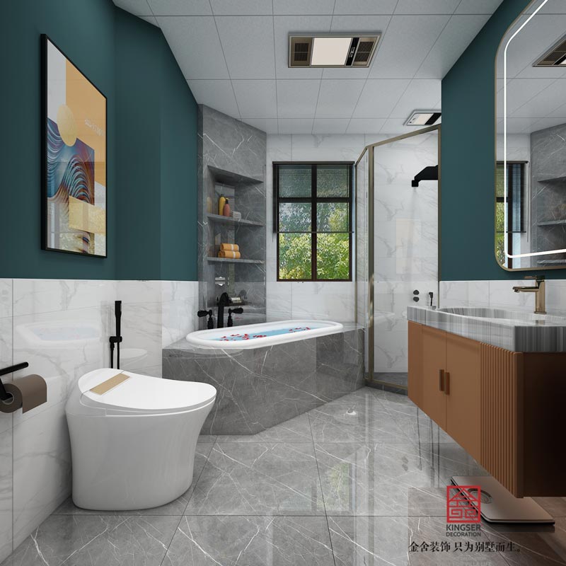 榮盛華府178平米輕奢風格裝修設計效果圖