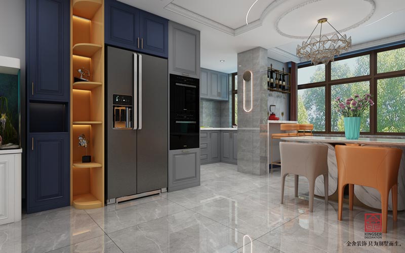 榮盛華府178平米輕奢風格裝修設計效果圖