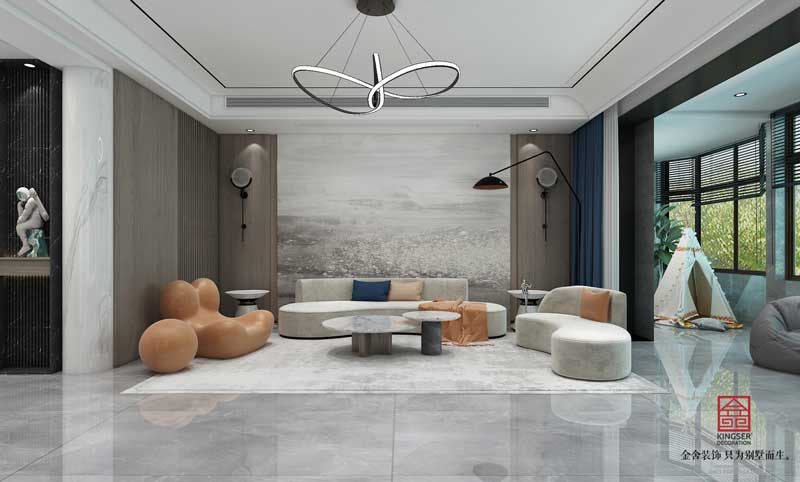 榮盛華府躍層裝修設計效果圖