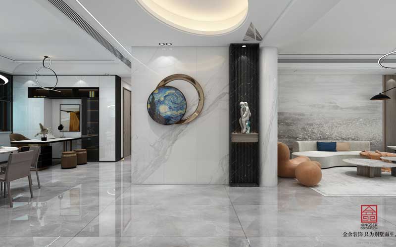 榮盛華府躍層裝修設計效果圖