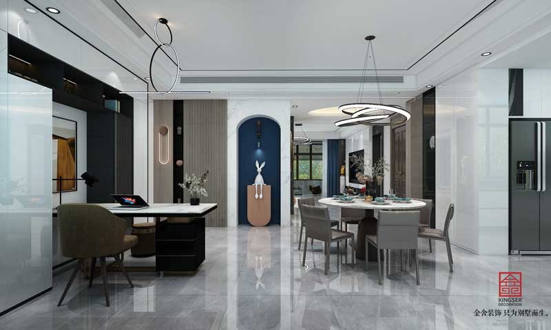 榮盛華府躍層裝修設計效果圖