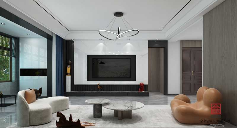 榮盛華府躍層裝修設計效果圖